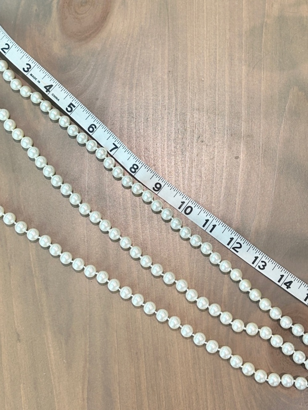 Vtg CAROLEE Majestic Pearl Necklace 3 Strand Knotted High End Art Deco 18” 13 mm - Picture 5 of 11